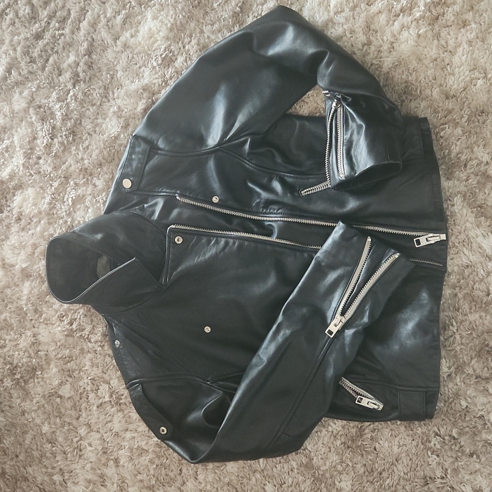 Vintage Lucky Brand Lamb leather jacket.